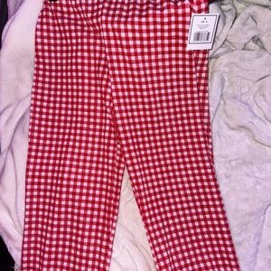 Red and White Checkered Pants